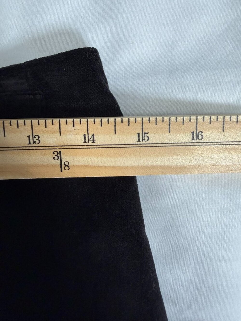 Vintage Kenar Black Velvet Pencil Skirt Made in USA Size 6 - Picture 6 of 7